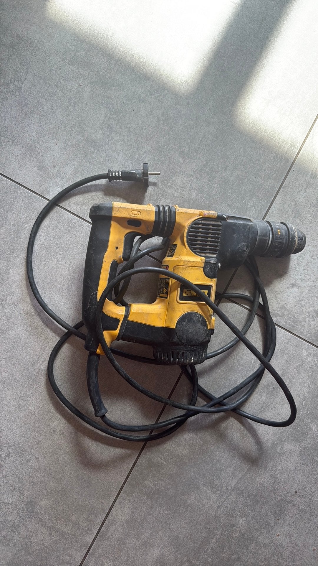DeWalt SDS klopboormachine, Klopboormechanisme, Ophalen, Boormachine, Gebruikt