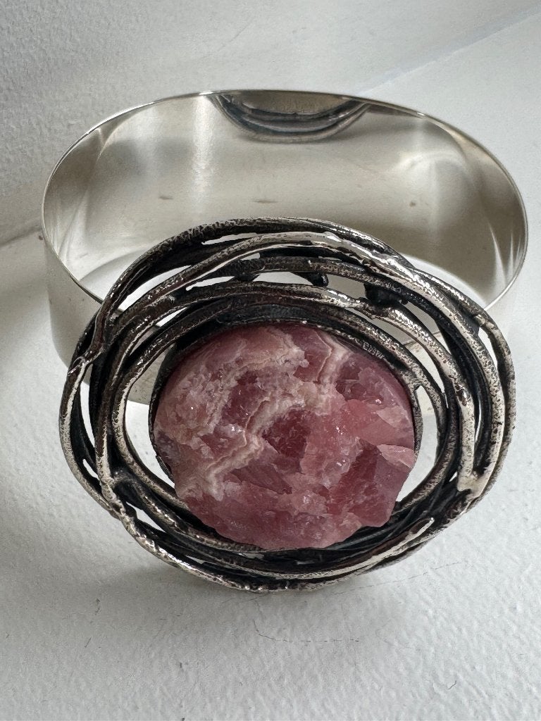 Teka Theodor Klotz zilveren armband, Ophalen of Verzenden, Zo goed als nieuw, Met edelsteen, Zilver