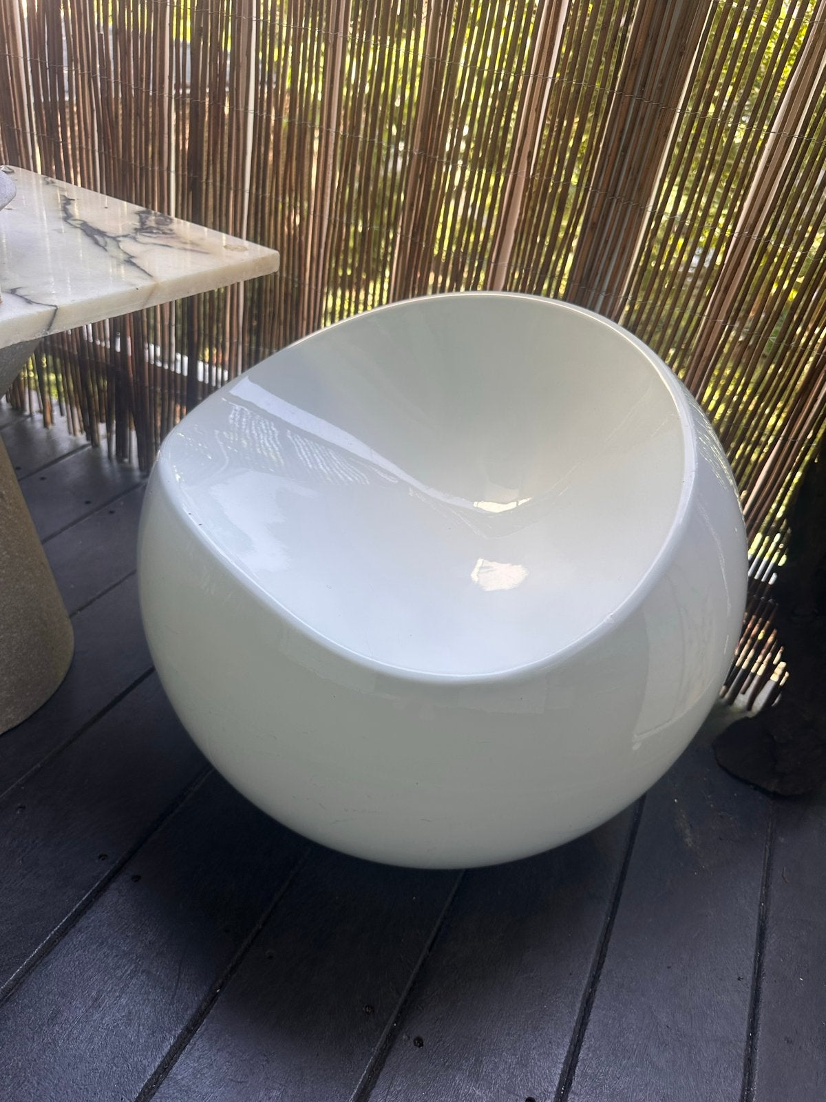 Dupont Ball Chair, Ophalen, Kunststof, Gebruikt, Wit