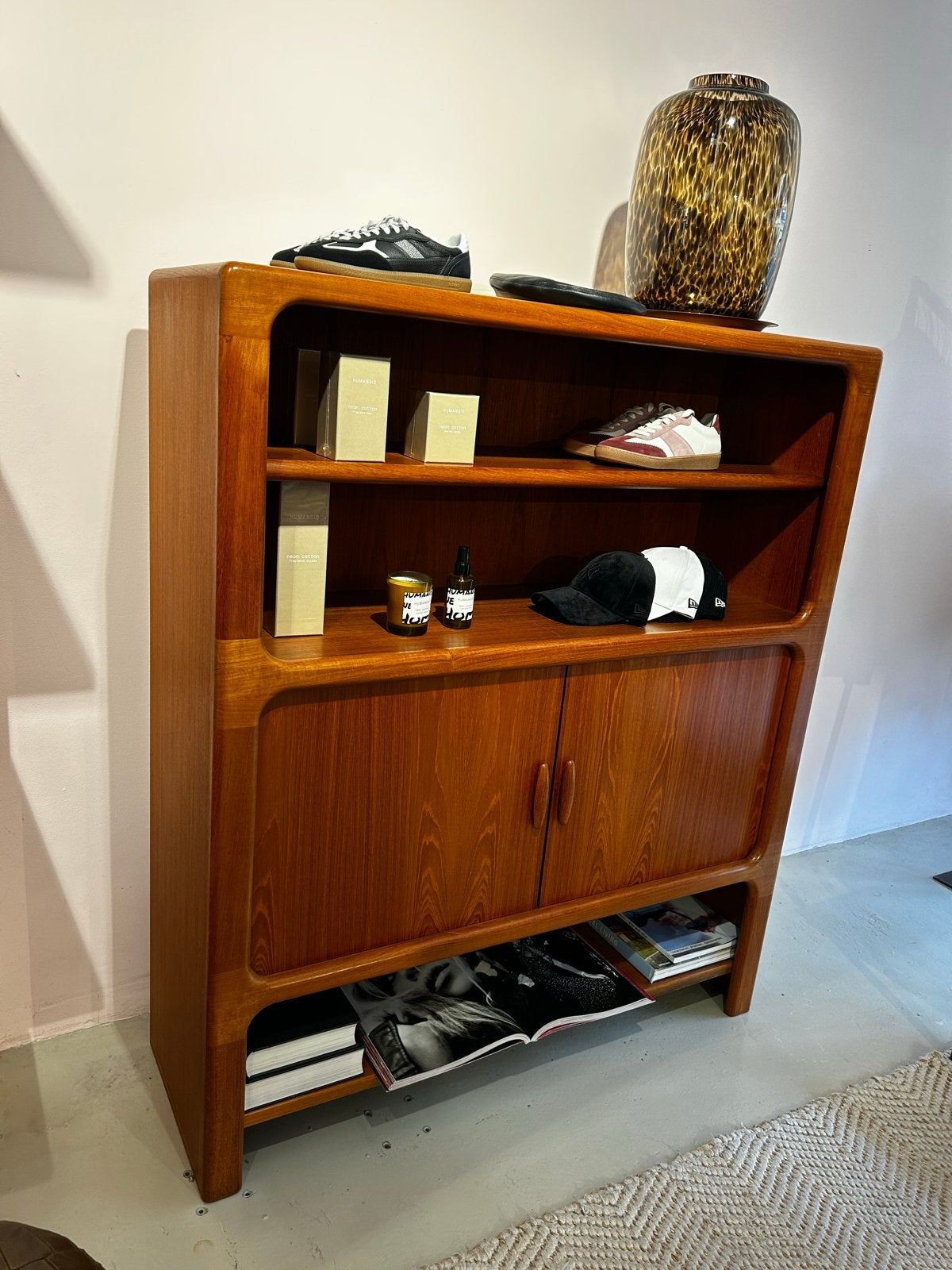 Dyrland Teak vintage drankkast deens design art deco 80s, Ophalen