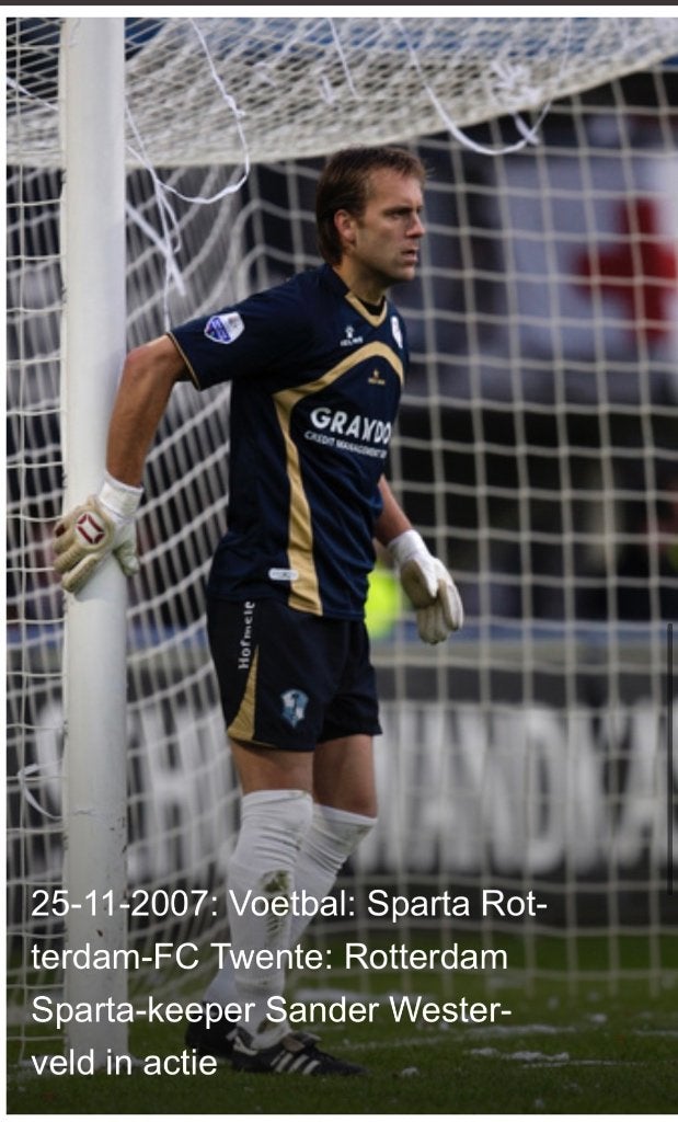 Matchworn shirt Sander Westerveld - Sparta Rotterdam, Verzamelen, Sportartikelen en Voetbal, Verzenden, Gebruikt, Sparta, Shirt