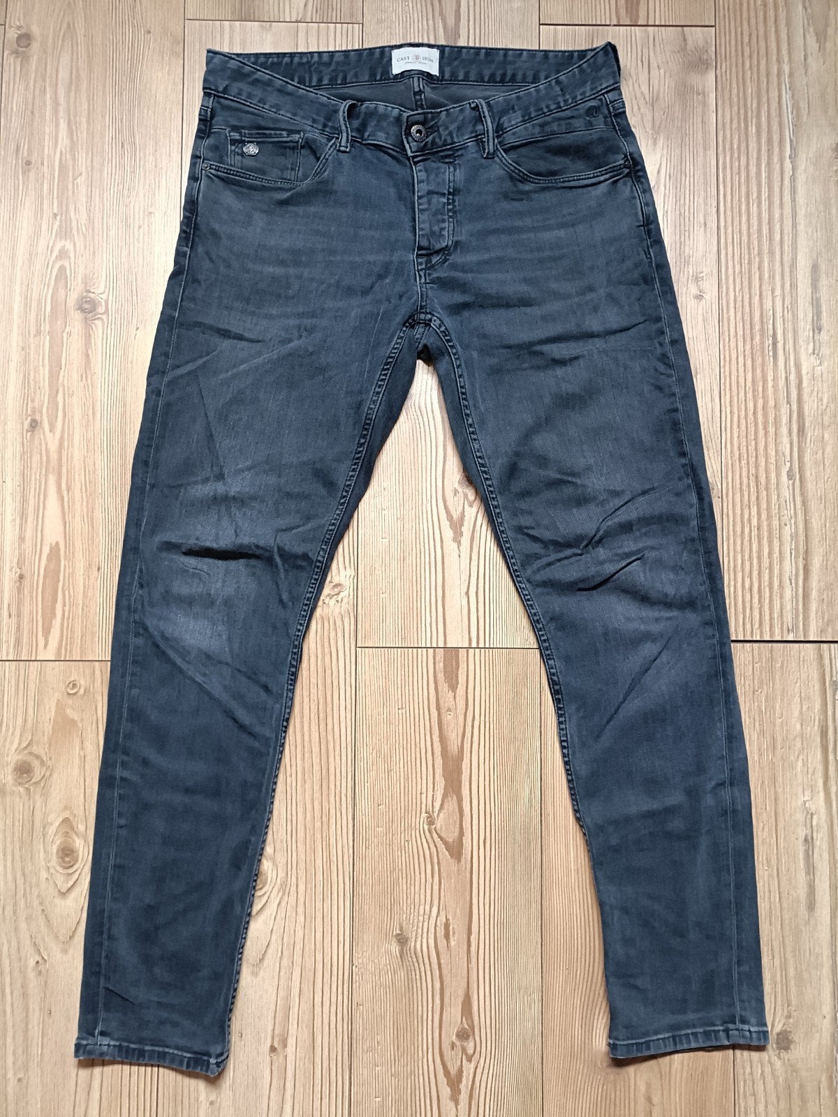 Cast Iron stretch maat 33-32, Ophalen of Verzenden, Zo goed als nieuw, Zwart, W33 - W34 (confectie 48/50)