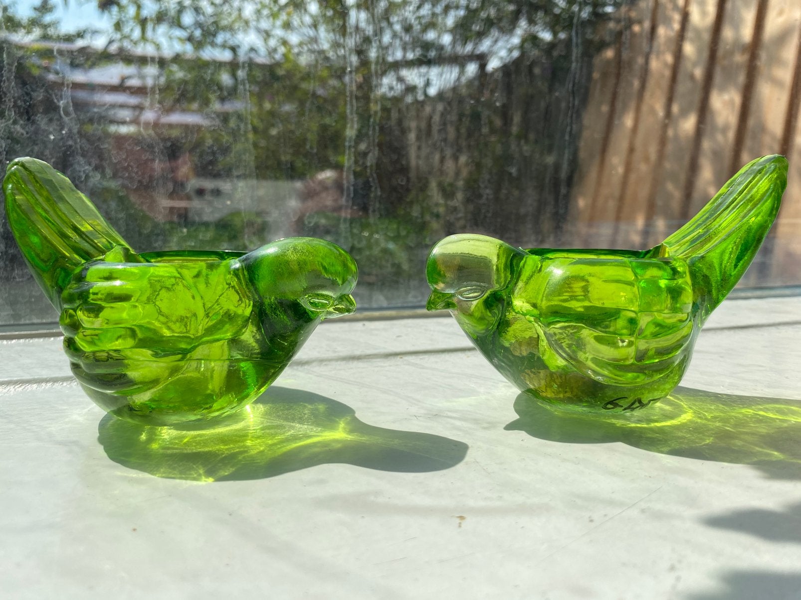 Groene glas vogels, Ophalen of Verzenden