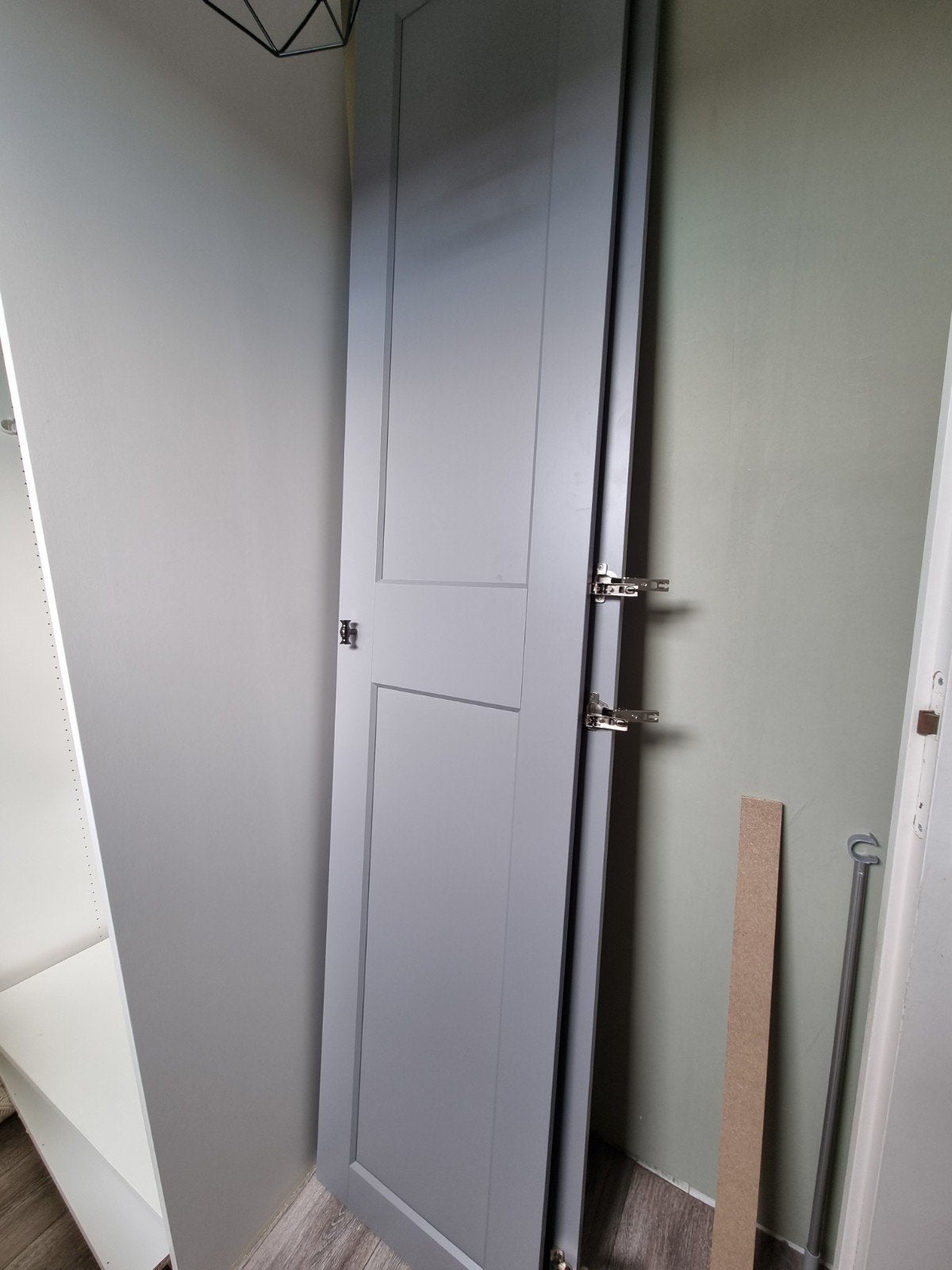 2 grijze pax deuren 229 cm, Ophalen, 50 tot 75 cm, 50 tot 100 cm, 200 cm of meer