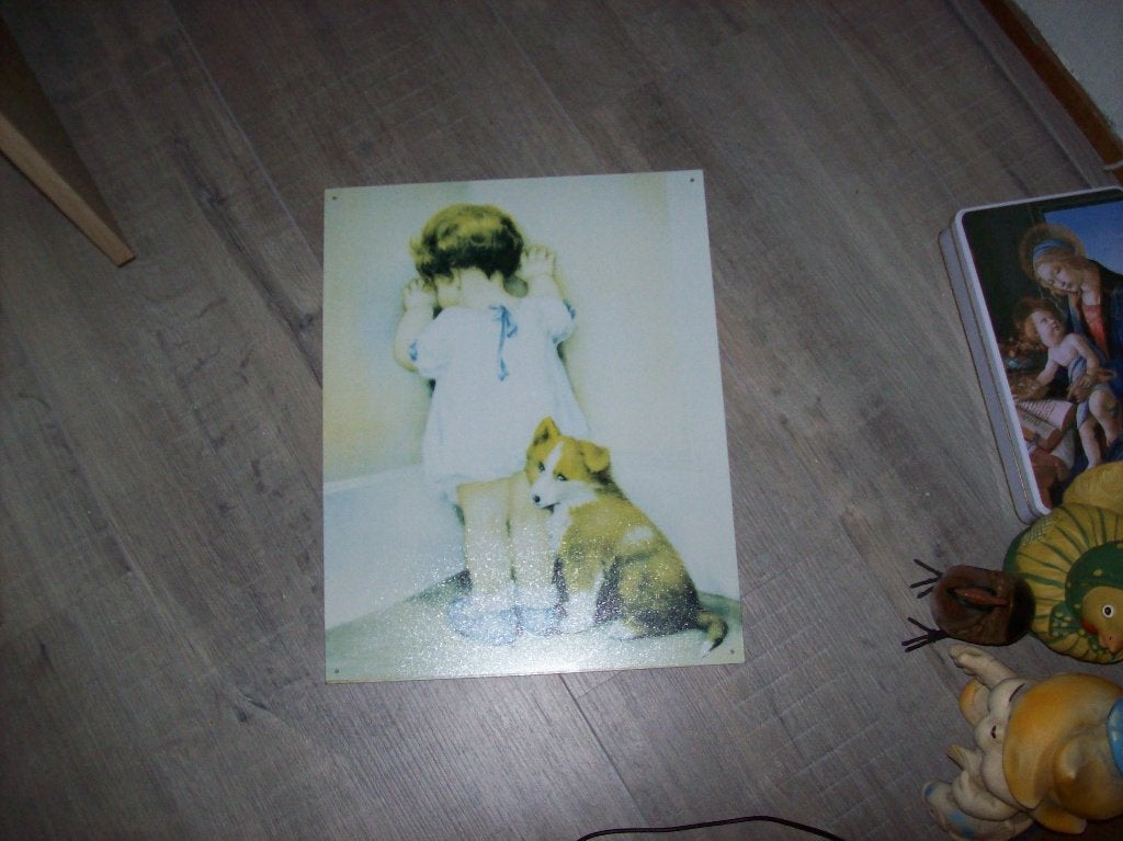 brocant blikken plaat 30x40 USA, Antiek en Kunst, Ophalen