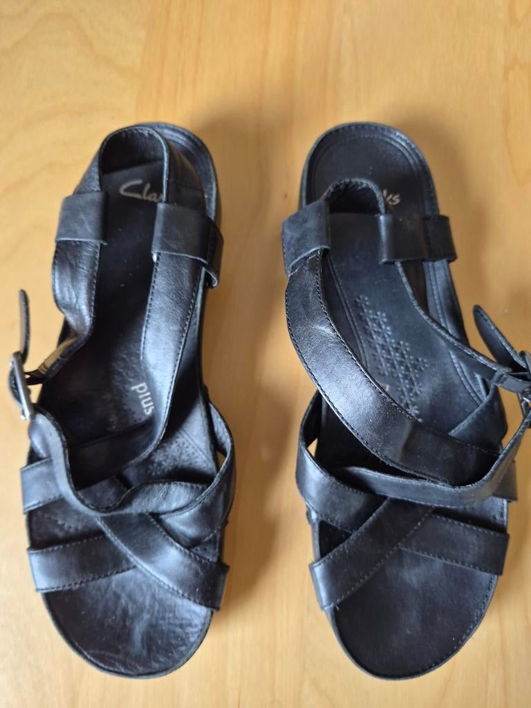 Clarks Sandalen Zwart - Comfortabel en Stijlvol, Zwart, Clarks, Gedragen, Sandalen of Muiltjes