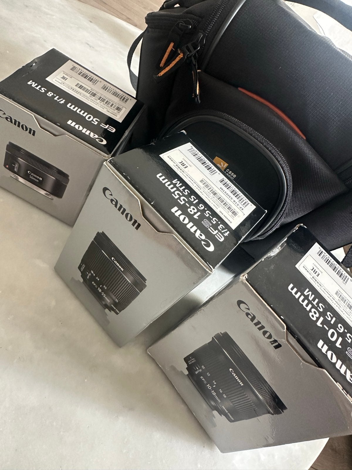 3 Canon lenzen + camera tas, Audio, Tv en Foto, Fotografie | Lenzen en Objectieven, Canon, Autofocus, Ophalen of Verzenden, Zo goed als nieuw