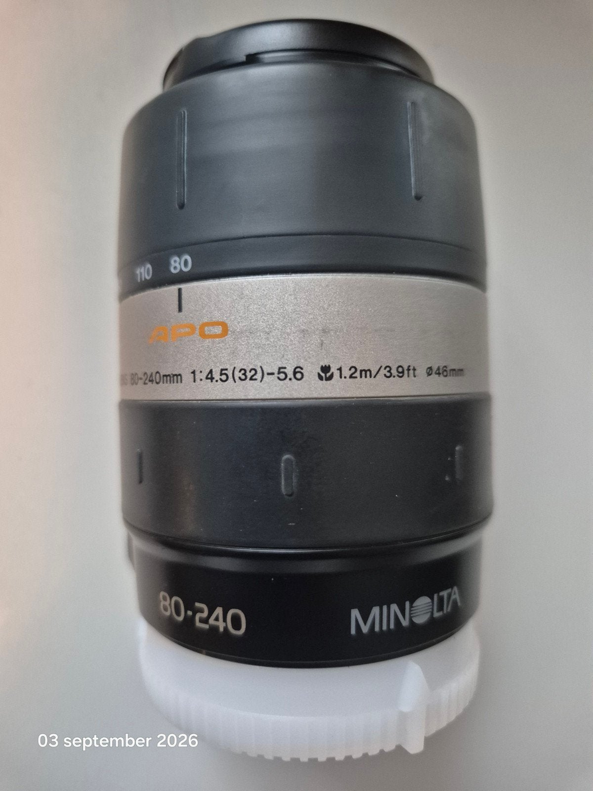 Minolta APO 80-240mm f/4.5-5.6 Zoomlens, Gebruikt, Overige vattingen, Autofocus, Minolta