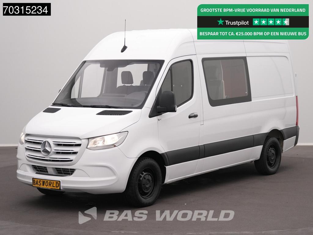 Mercedes Sprinter 314 CDI Automaat Dubbel Cabine L2H2 Airco, Auto's, Bestelauto's, Automaat, Stof, Gebruikt, Euro 6