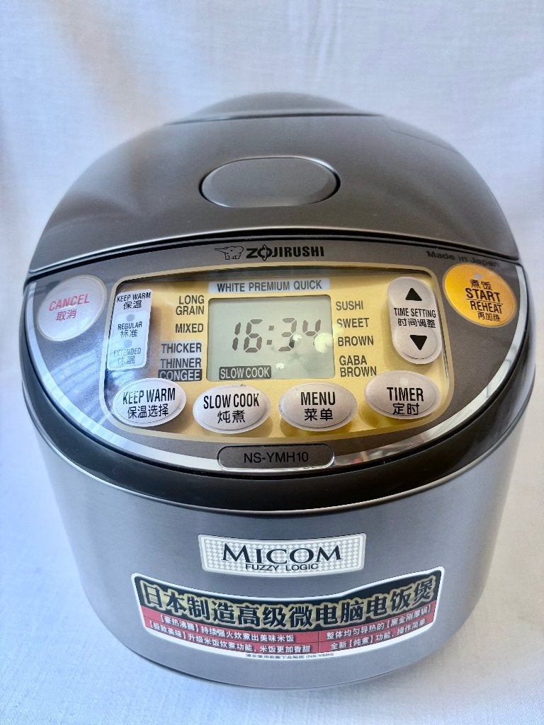 Zojirushi Rijstkoker NS-YMH10, Witgoed en Apparatuur, Ophalen of Verzenden, Zo goed als nieuw