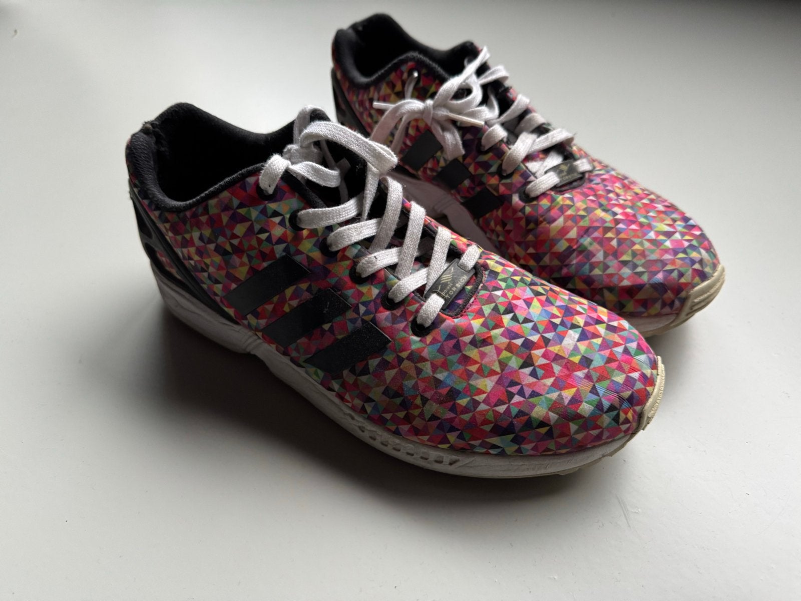 Adidas ZX Flux sneakers met kleurrijke print, Ophalen, Gedragen, Overige kleuren, Sneakers of Gympen
