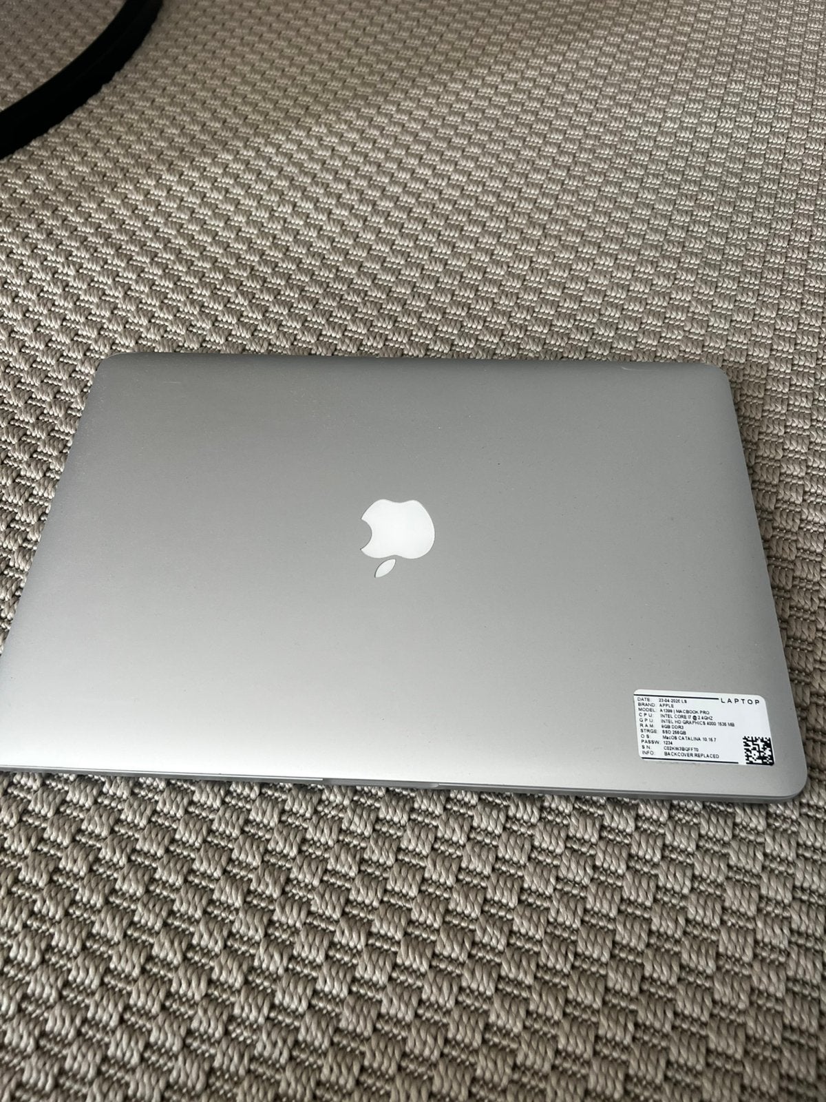 Apple | A1398 | Macbook pro, Computers en Software, 2 tot 3 Ghz, 8 GB, Ophalen of Verzenden, Zo goed als nieuw
