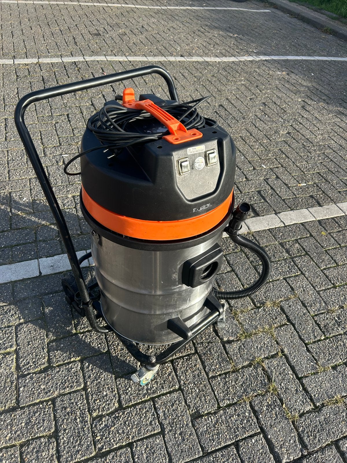Eurom Force 2070 Nat-/Droogzuiger - 2000W, 70L RVS, Ophalen, Overige merken, Gebruikt, Industriële stofzuiger