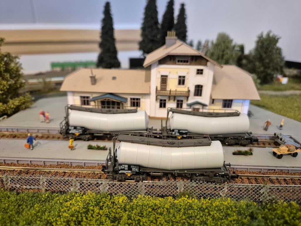 Fleischmann knik-ketels ongewetterd., Treinset, Gelijkstroom, Fleischmann, Nieuw