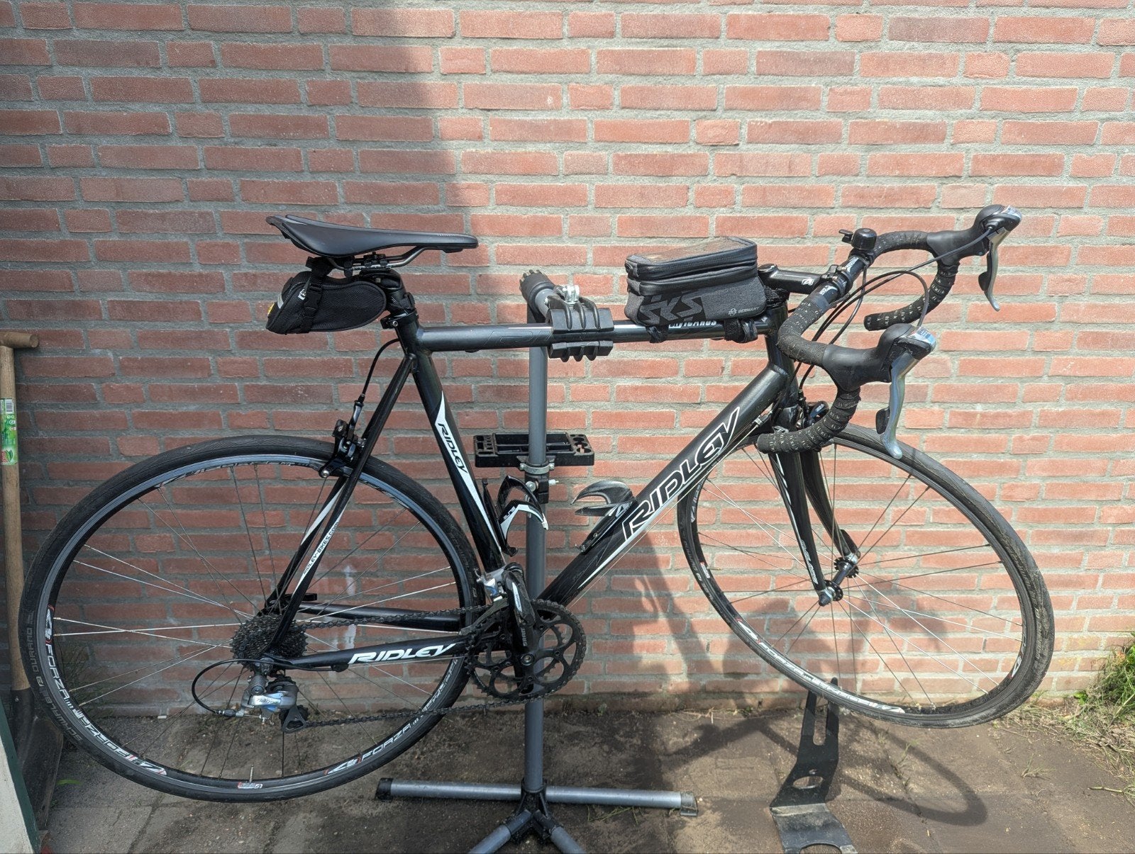 Ridley Racefiets Maat 56 – Shimano Tiagra 10-speed – 9,5 kg, Gebruikt, Velgrem, 53 tot 57 cm, Ophalen