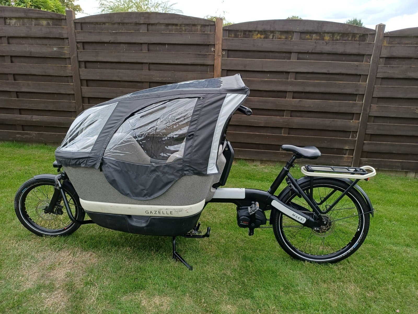 E bakfiets gazelle makki load performance line, Ophalen, Zo goed als nieuw, 2 kinderen, Schijfrem