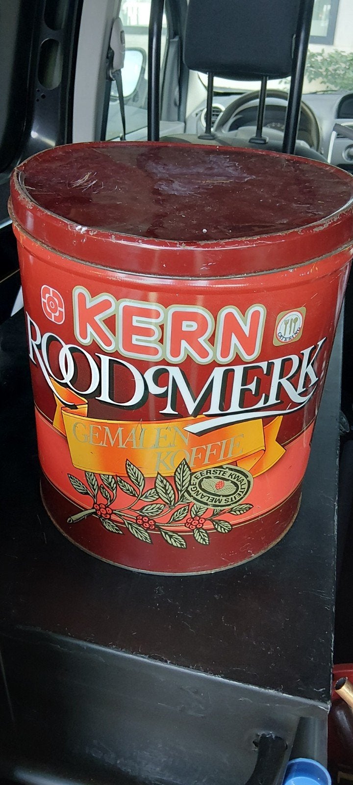 Vintage Kern Roodmerk Koffieblik - 5000 gram, Antiek en Kunst, Ophalen of Verzenden