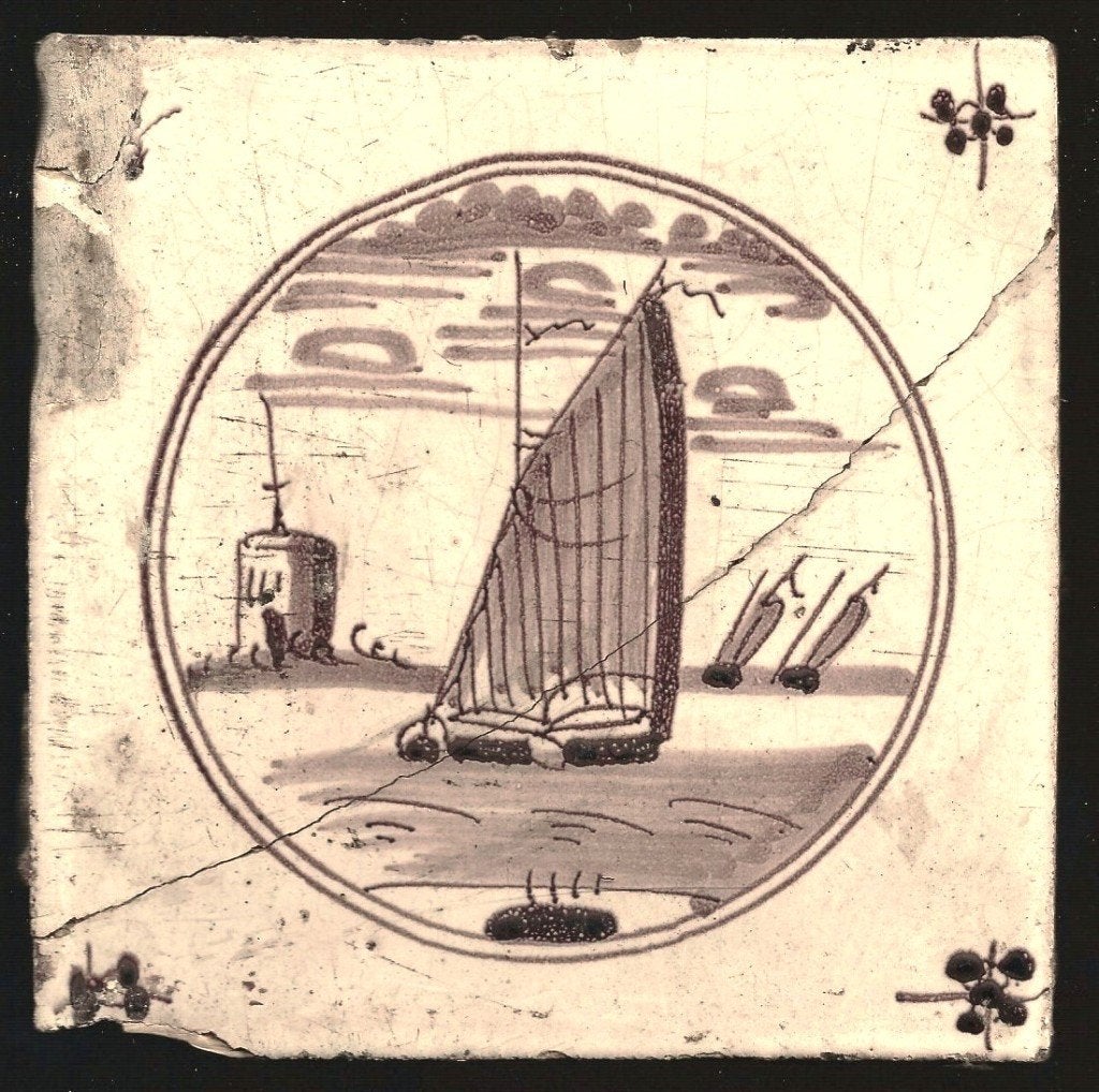 Tegel - Botter (1), Ophalen of Verzenden