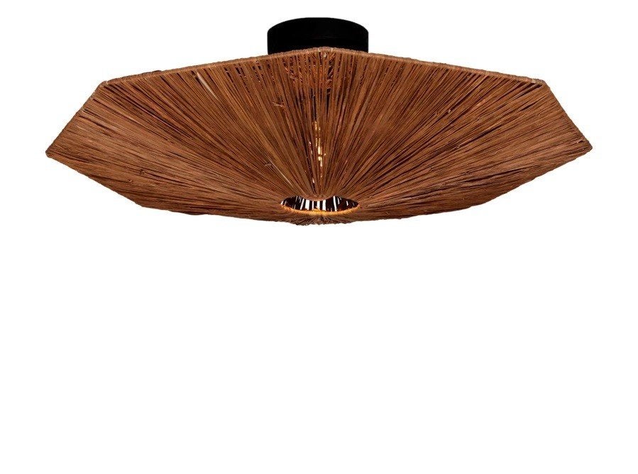 Te koop: it's about RoMi Plafonniere Panama dia. 65cm bruin, Ophalen, Vintage, Natuurlijk materiaal, 65 cm