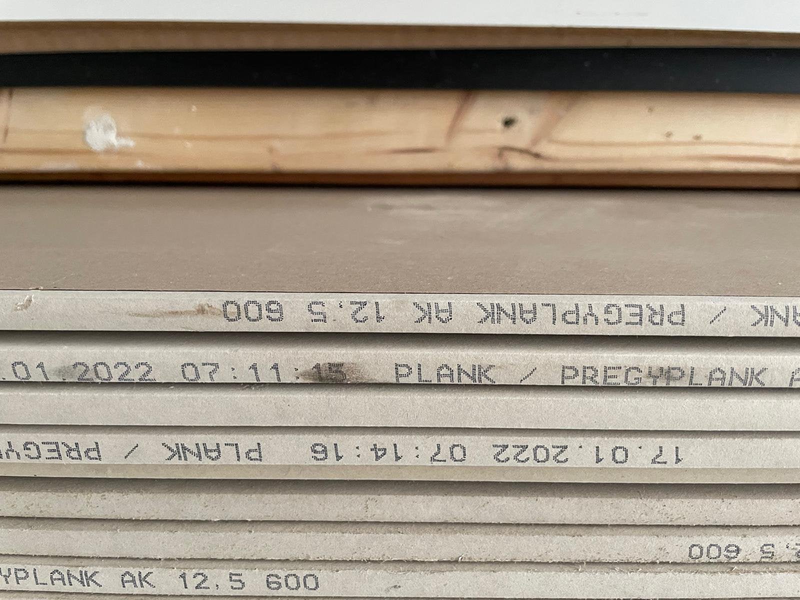 Gipsplaten, houten balken en harfhout plaat, Doe-het-zelf en Verbouw, Hout en Planken, Minder dan 25 mm, Nieuw, Ophalen of Verzenden