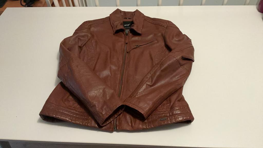 Nieuw leren jack bruin, maat 42/44, Ophalen of Verzenden, Nieuw, Maat 42/44 (L), Bruin