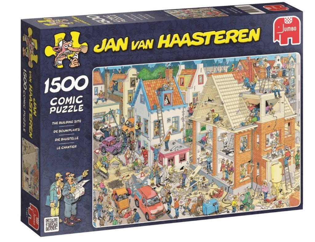 Jan van Haasteren - De Bouwplaats, Ophalen of Verzenden, 500 t/m 1500 stukjes, Zo goed als nieuw, Legpuzzel