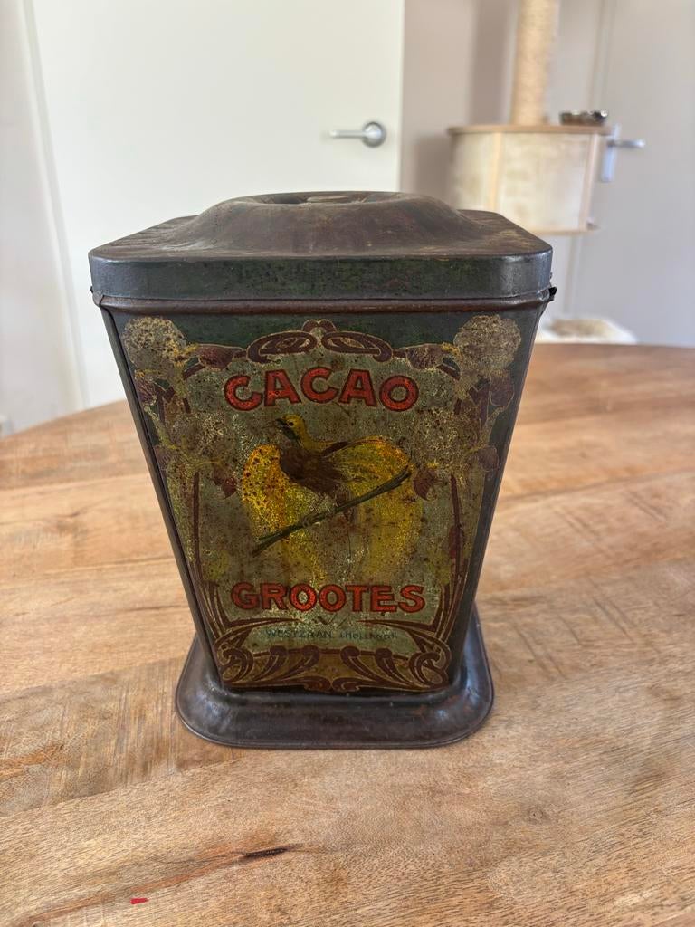 Antiek Winkelblik Cacao Grootes Westzaan, Antiek en Kunst, Ophalen of Verzenden