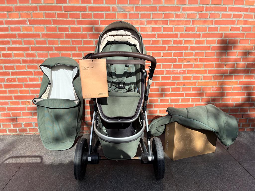 Joolz Geo 2 Marvellous Green + Voetenzak + Regenhoes, Kinderen en Baby's, Kinderwagens en Combinaties, Ophalen, Gebruikt, Kinderwagen