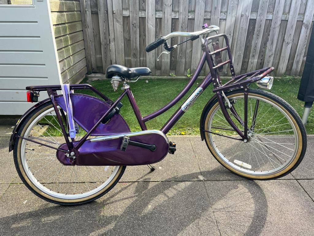 Popal meisjesfiets 24 inch - paars, met gebruikssporen, Fietsen en Brommers, Fietsen | Kinderfietsjes, Ophalen, Gebruikt, 20 inch of meer