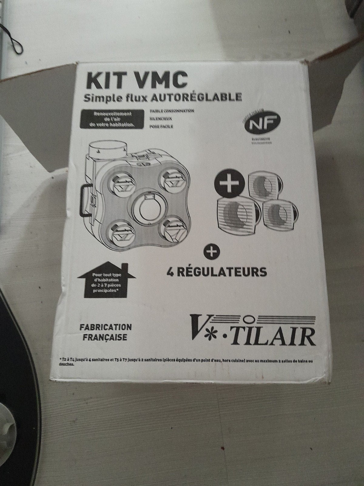 Ventilair Florea VMC Afzuiger Ventilator Kit Nieuw, Ophalen of Verzenden, Nieuw, Ventilator en Afzuiger