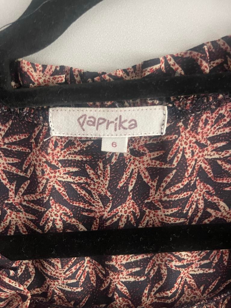 Paprika Blouse met print en gouden details, Ophalen of Verzenden, Zo goed als nieuw, Maat 46/48 (XL) of groter