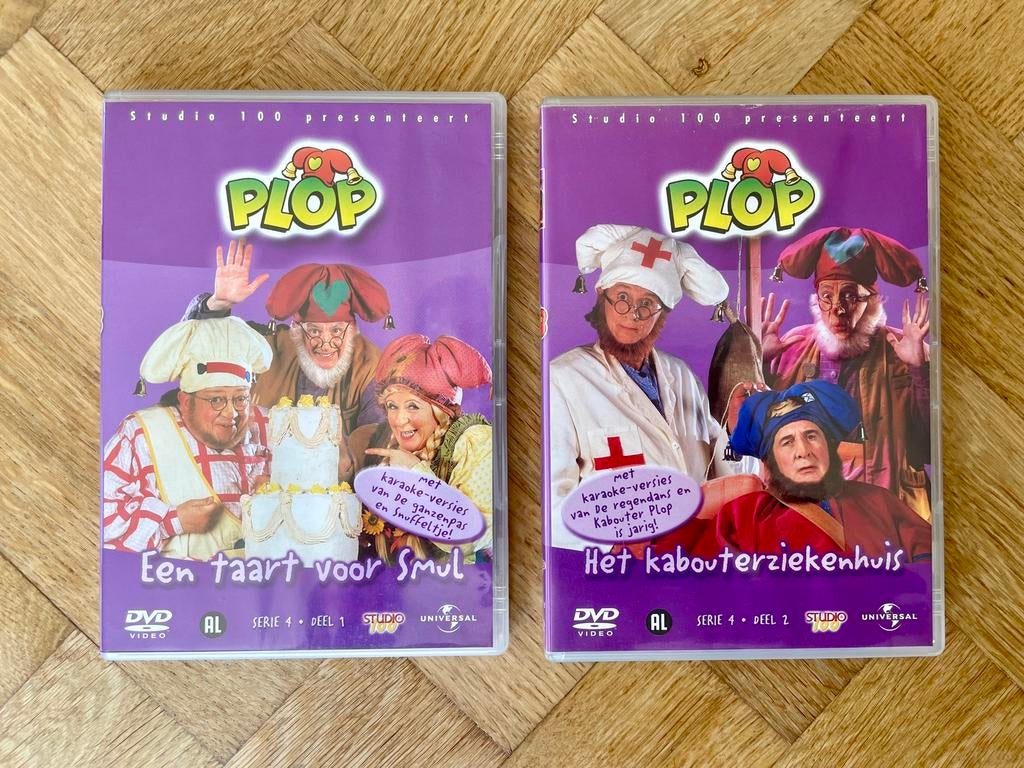 Kabouter Plop - Serie 4 deel 1 + 2 op DVD (nette staat), Avontuur, Alle leeftijden, Boxset, Ophalen of Verzenden