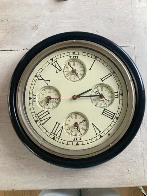 Stoere klok (retro look), Ophalen, Zo goed als nieuw, Wandklok