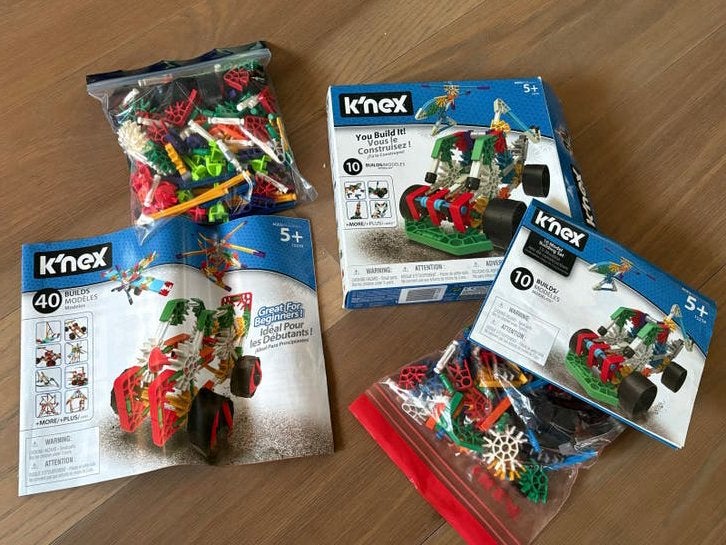 K'nex Bouwsets - Diverse modellen en onderdelen, Ophalen, Gebruikt, K'nex