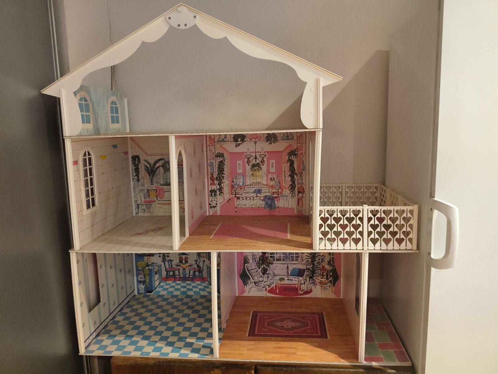 Barbiehuis retro, Ophalen