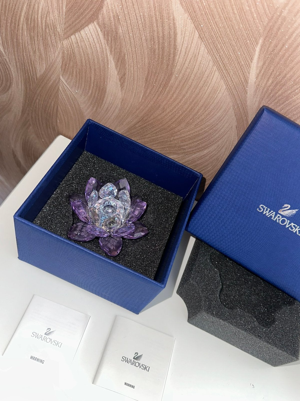 Swarovski waterlelie kandelaar, Ophalen of Verzenden, Nieuw