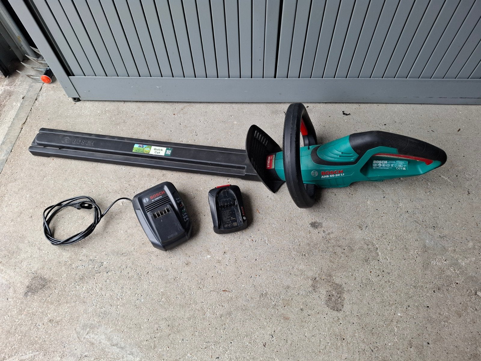 Bosch Heggenschaar AHS 55-20 LI - 55cm blad, Ophalen of Verzenden, Gebruikt, Accu, Bosch