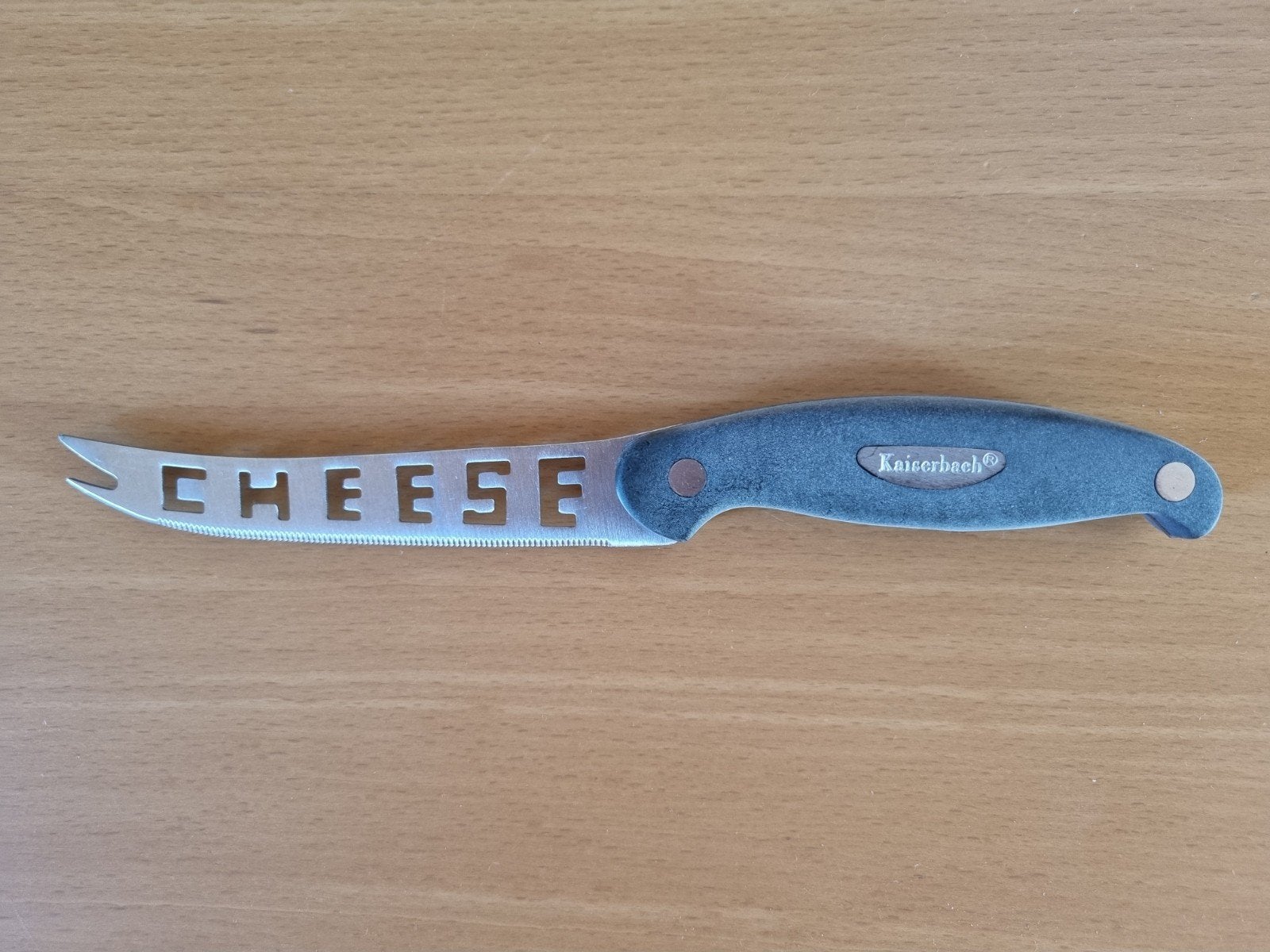 Kaasmes met 'Cheese' opschrift - Kaiserbach, Ophalen of Verzenden, Metaal, Grijs, Overige merken