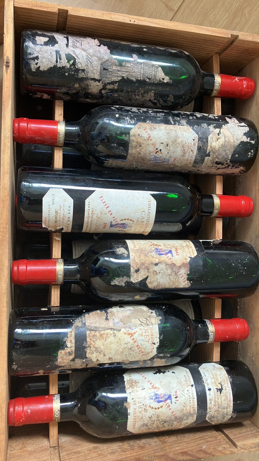 Cabernet Sauvignon 1996 Collectif des Barriques, Frankrijk, Ophalen of Verzenden, Zo goed als nieuw, Rode wijn