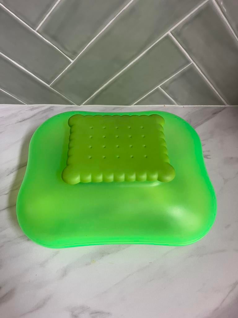 Alessi Mary Biscuit koektrommel in groen kunststof, Huis en Inrichting, Keuken | Keukenbenodigdheden, Ophalen, Groen, Kunststof