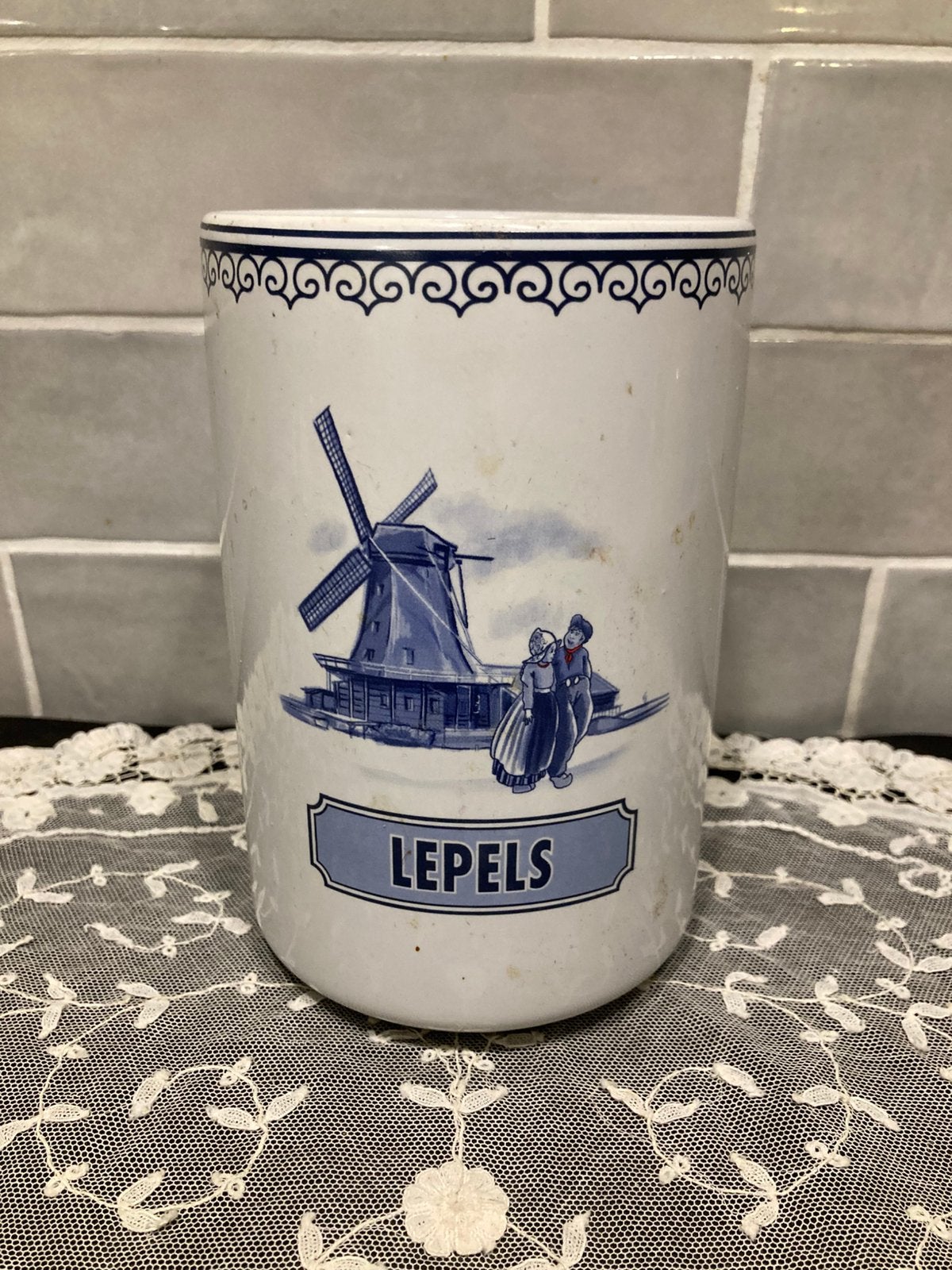 Lepelpot Typisch Hollands (200125), Ophalen of Verzenden, Gebruikt, Aardewerk, Overige stijlen