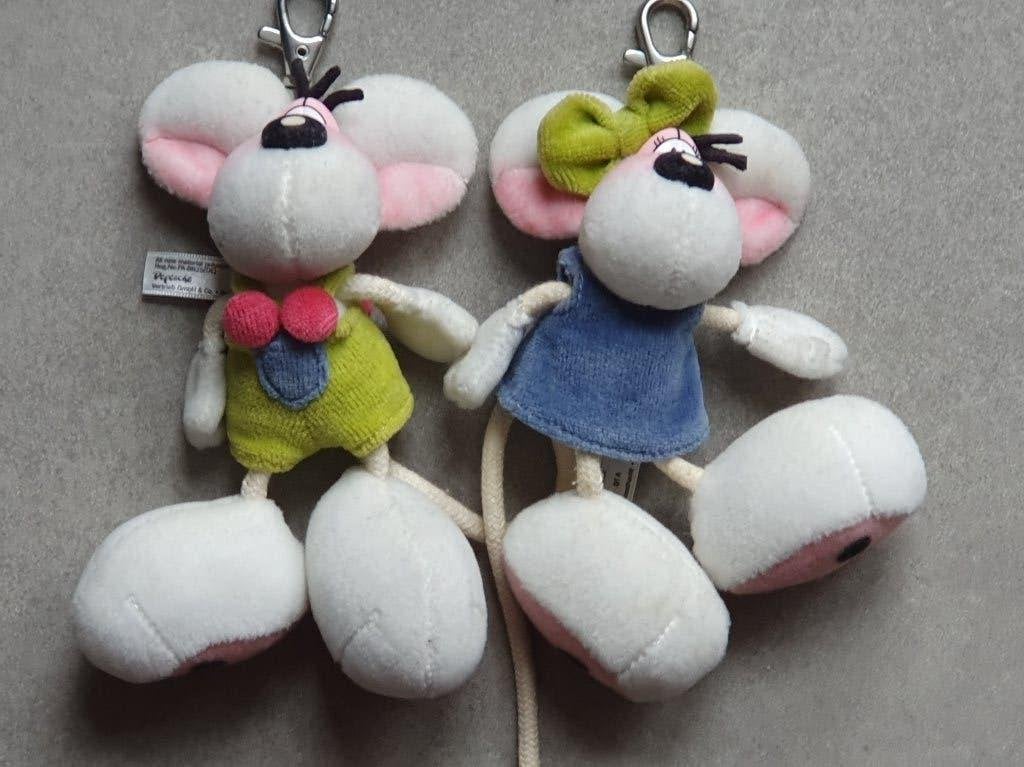 Diddl en Diddlina sleutelhangers - Set van 2, Ophalen of Verzenden, Verschillende figuren, Zo goed als nieuw, Overige typen