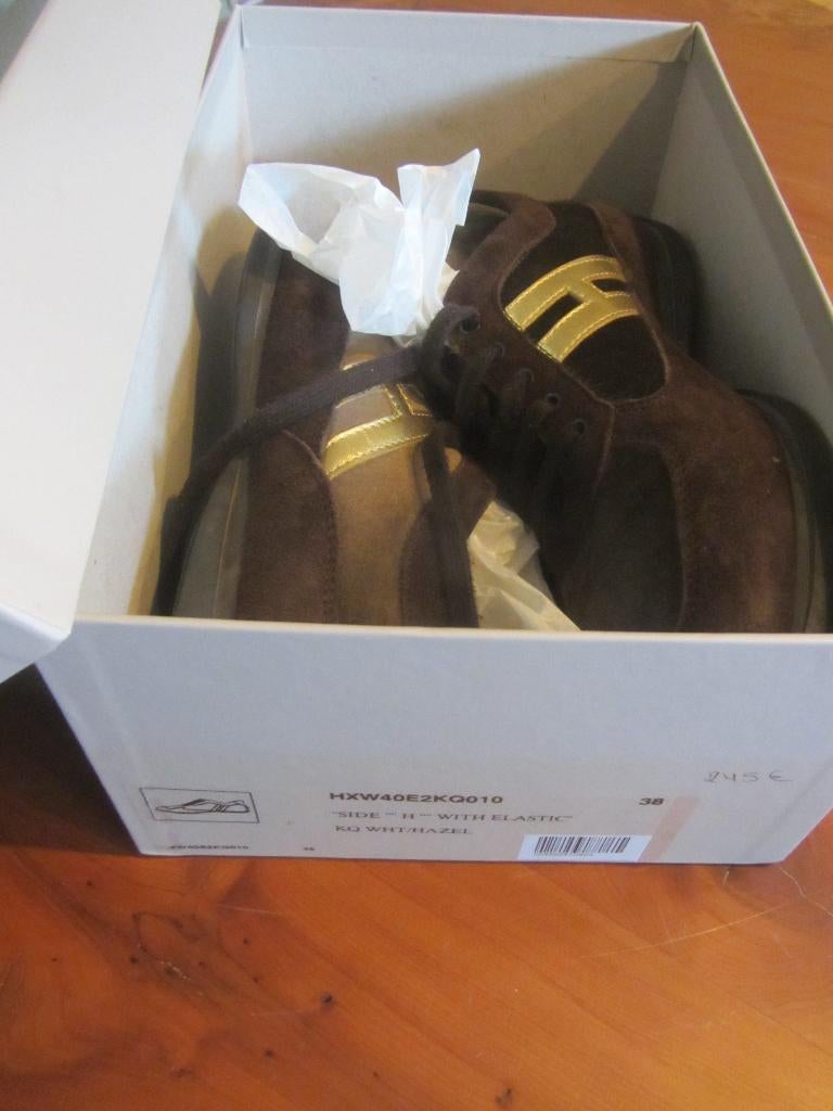 Bruine sneakers maat 38 van Hogan, Bruin, Ophalen of Verzenden, Sneakers of Gympen, Hogan