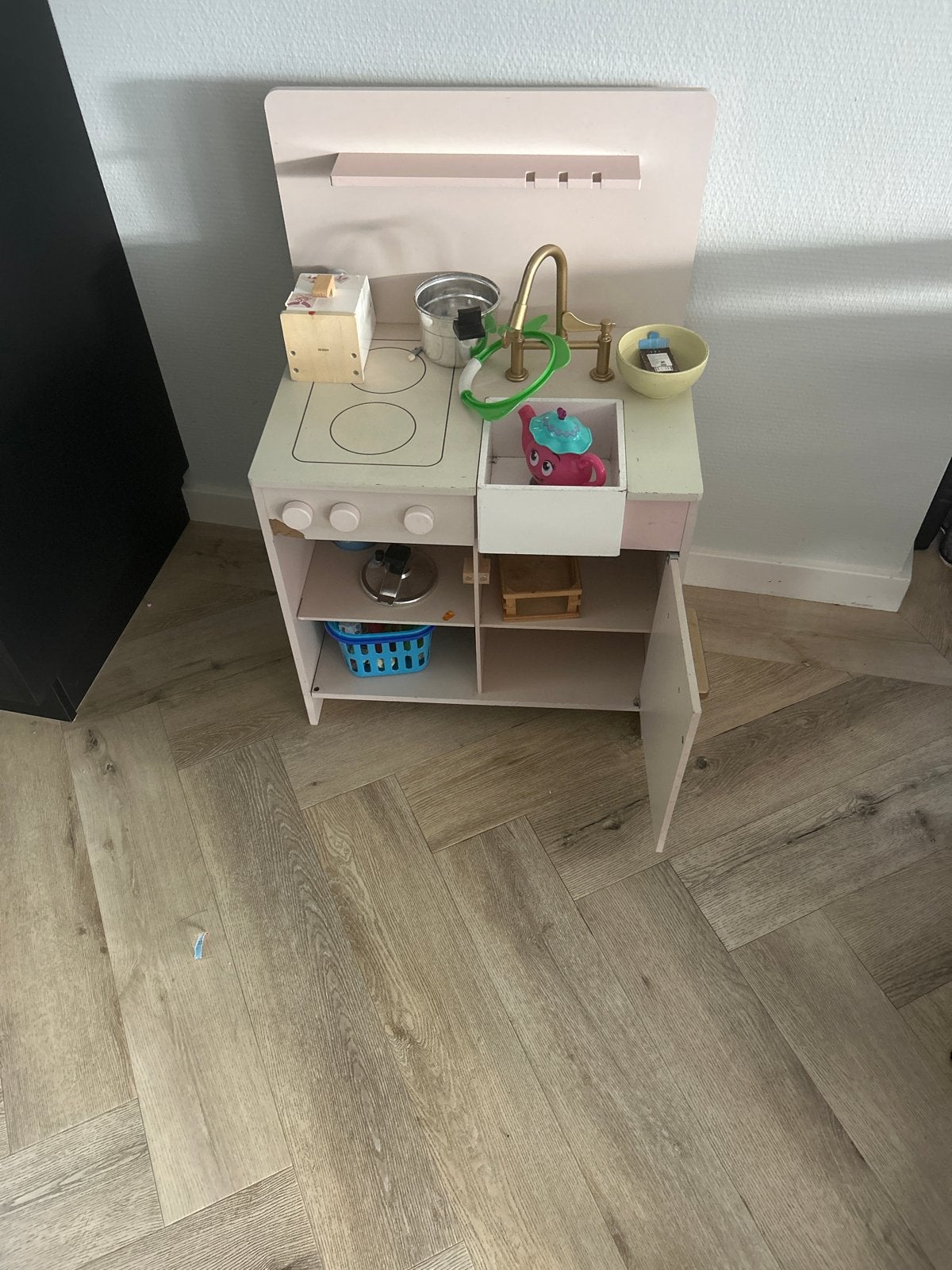 Houten Speelkeuken, Kinderen en Baby's, Speelgoed | Speelkeukens, Ophalen, Zo goed als nieuw, Hout, Speelkeuken