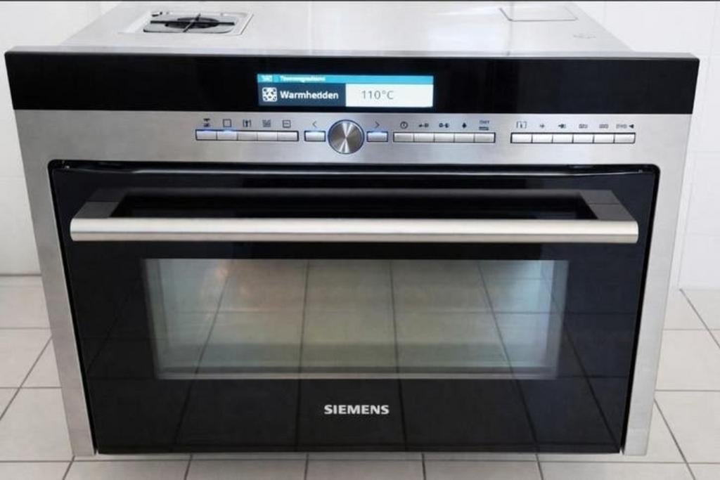 Siemens Studio lijn combimagnetron (zelfreinigend), Witgoed en Apparatuur, Ovens, Minder dan 45 cm, Gebruikt, Ophalen of Verzenden