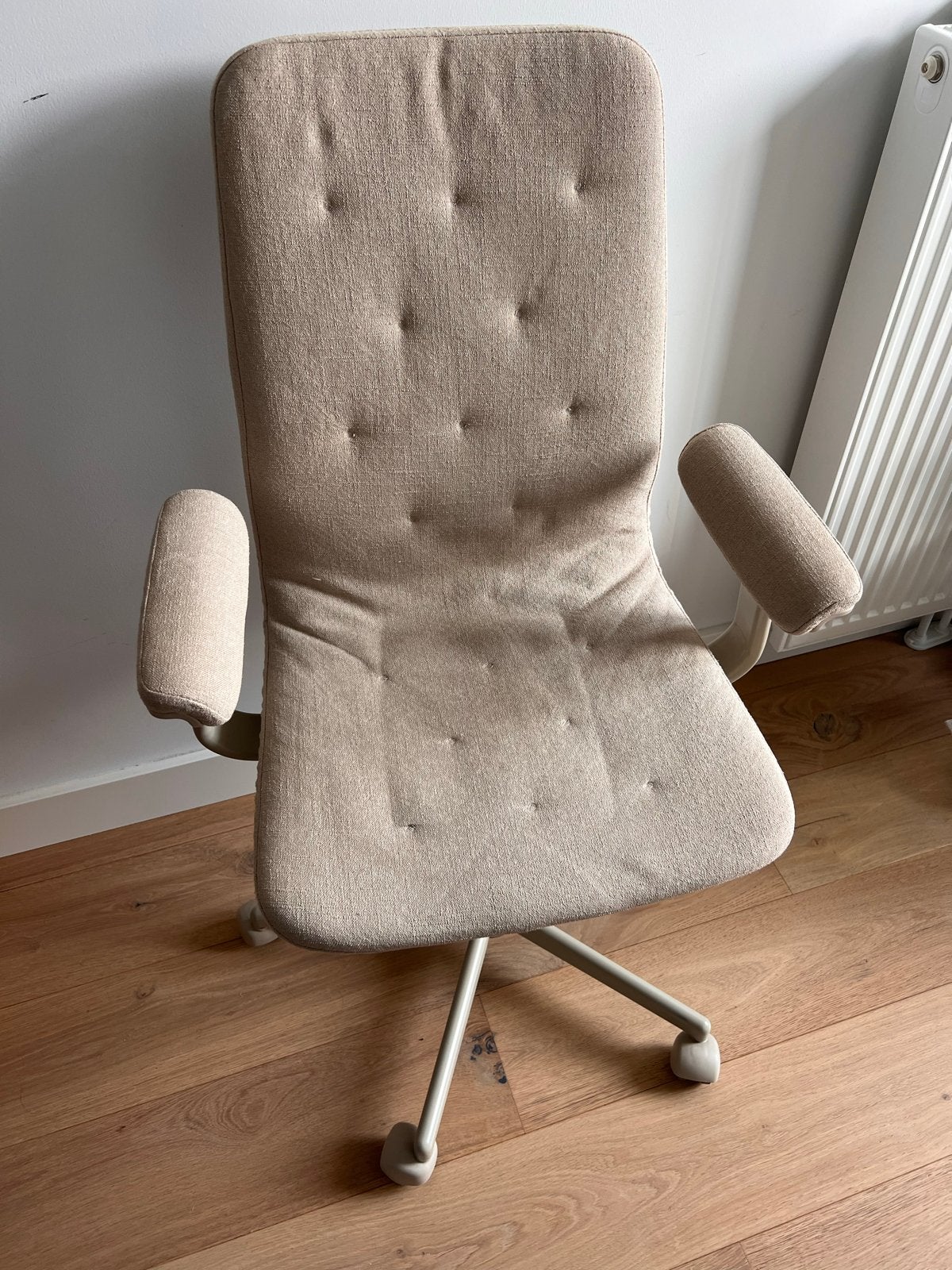 Ikea Mullfjället bureaustoel/office chair, Ophalen, Zo goed als nieuw, Beige, Bureaustoel