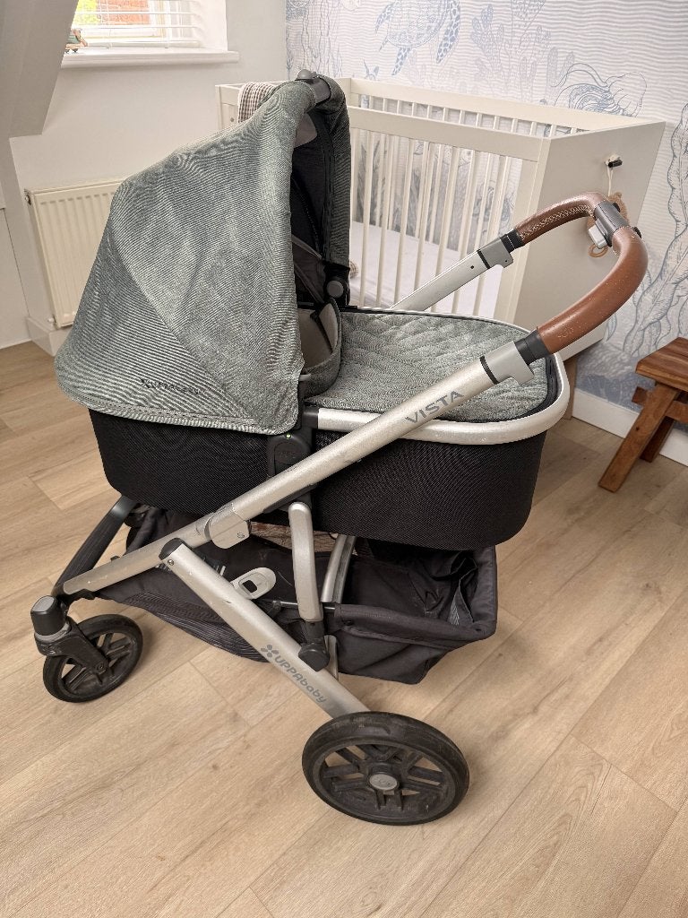 UPPAbaby Vista V2 Complete Set + Cybex Cloud Z i-Size, Gebruikt, Luchtbanden, Ophalen, Kinderwagen