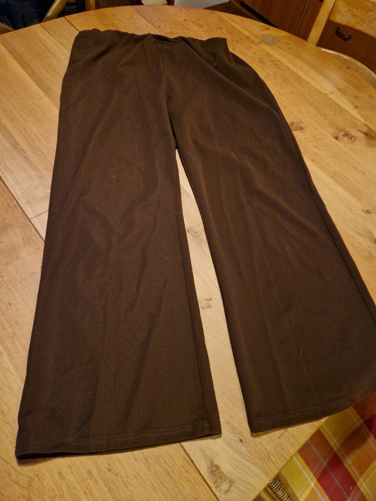 BRUINE FLARED HERFST BROEK 🍂🍁🌾 MAAT 46, Ophalen of Verzenden, Maat 46/48 (XL) of groter, Bruin, Lang