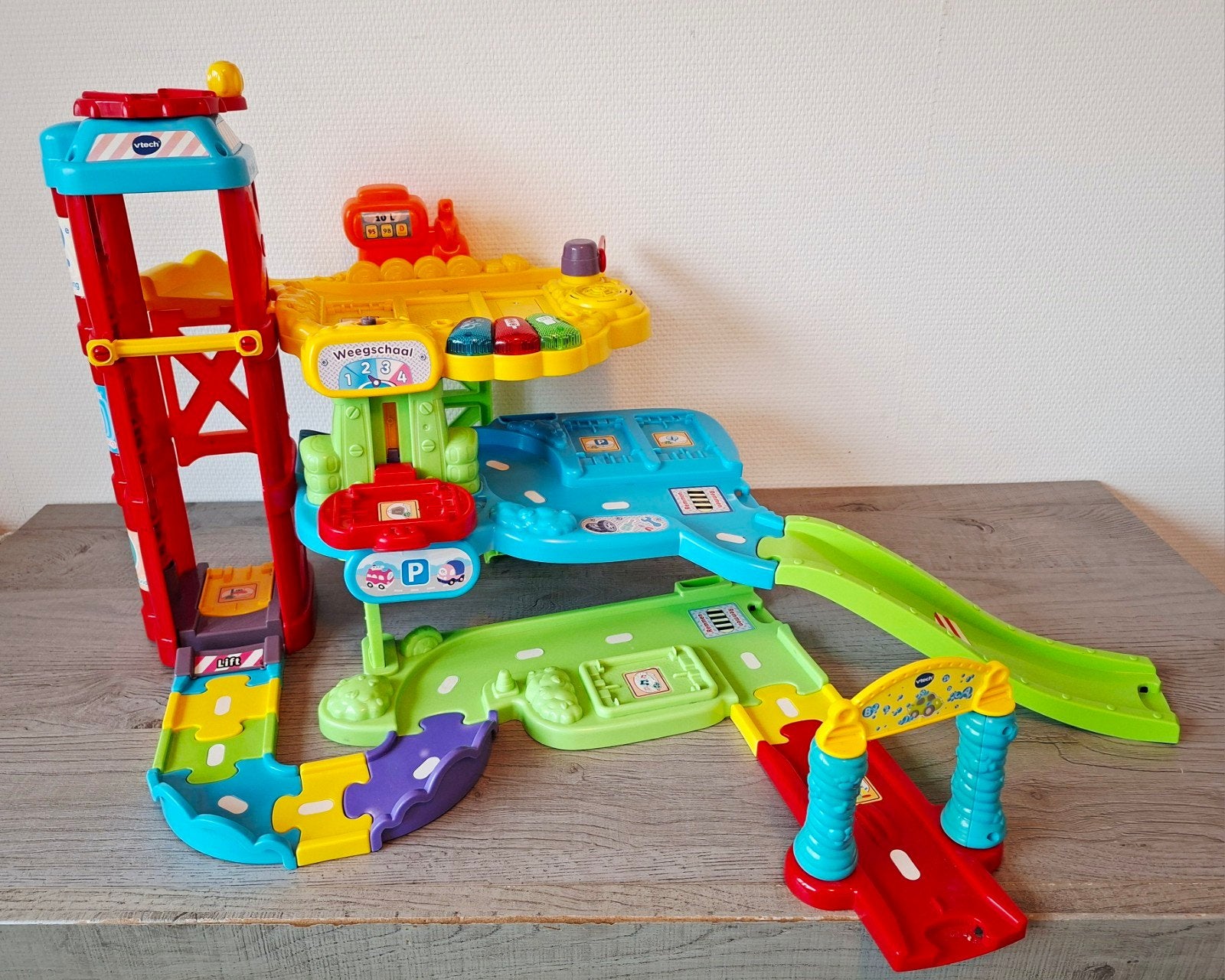 VTech Toet Toet Auto's Garage Weegschaal, Ophalen of Verzenden, Gebruikt, Jongen of Meisje