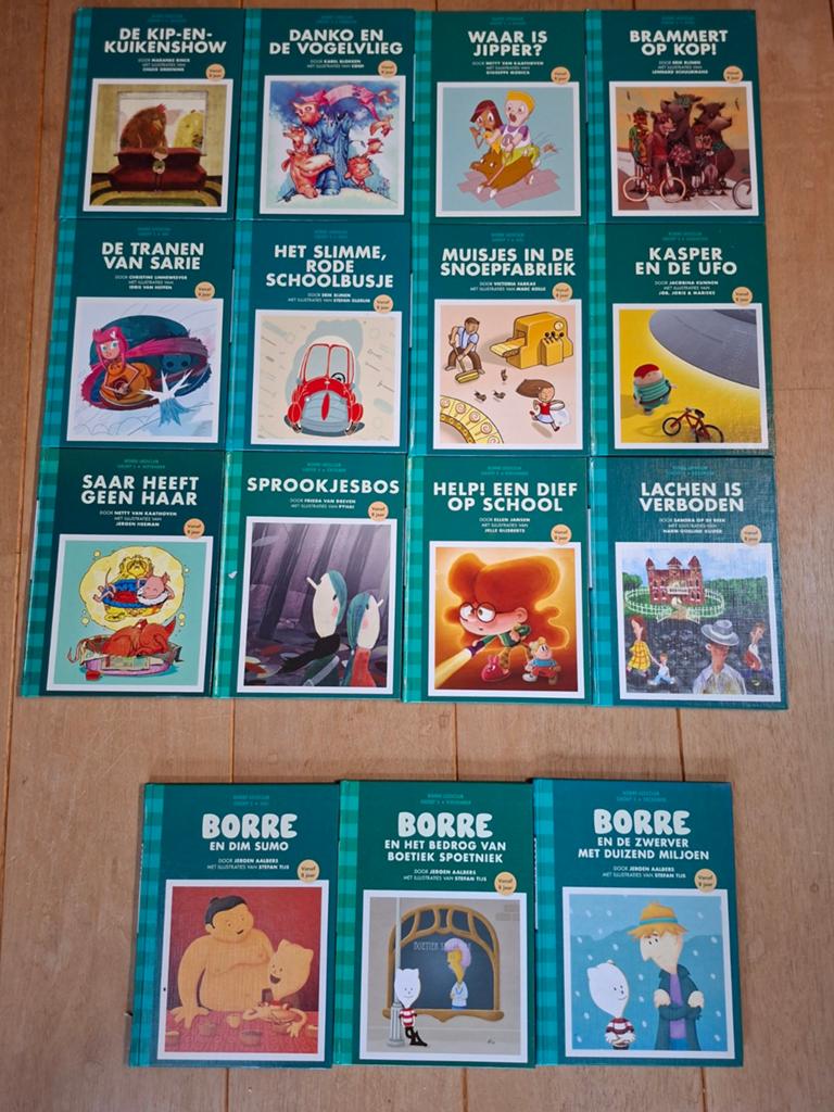 Gestreepte borre boekjes groep 5. 15 stuks, diverse titels, Boeken, Kinderboeken | Jeugd | onder 10 jaar, Zo goed als nieuw, Sprookjes
